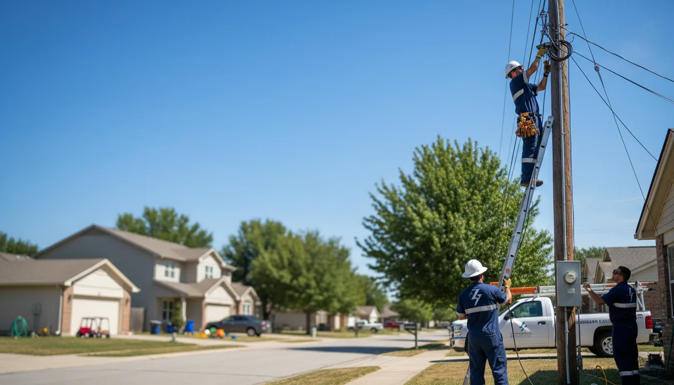 Residential electrician providing installation services in Cache, OK